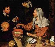 Diego Velazquez Old Woman Frying Eggs painting